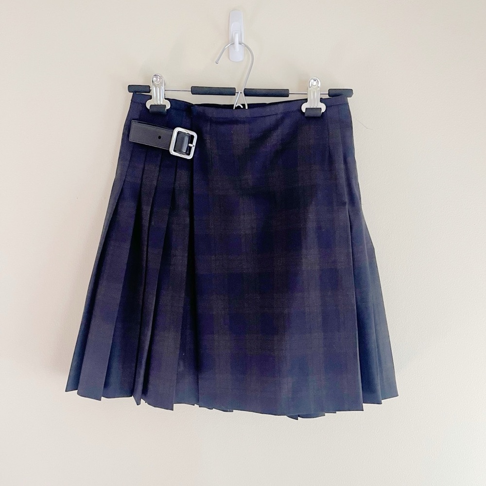 NWOT Prada Wool Pleated Skirt IT40